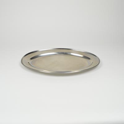 18" Stainless Steel Flat Oval Platter