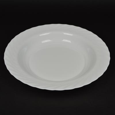 Trianon White 12.25" Deep Round Dish