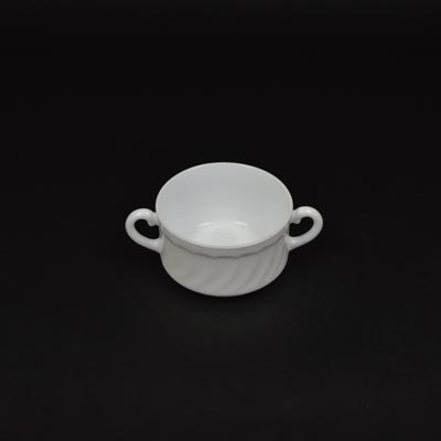 Trianon White 11.2oz Handled Consomme Bowl